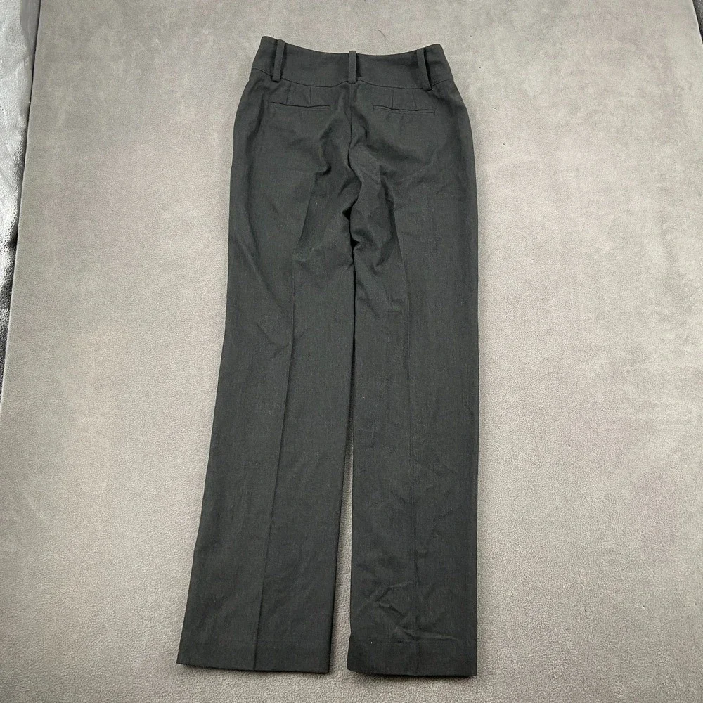 Ann Taylor Margo Dress Pants Womens 2‎ Charcoal Gray Formal Oxford Straight Leg